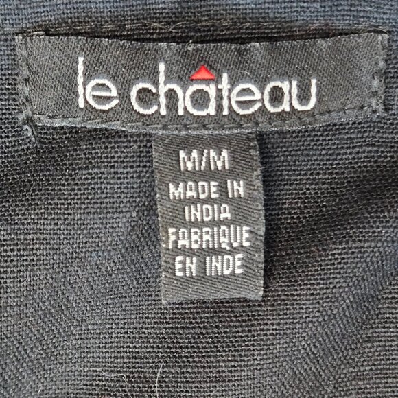 le chateau Black A Line beaded skirt Size M - Picture 5 of 6